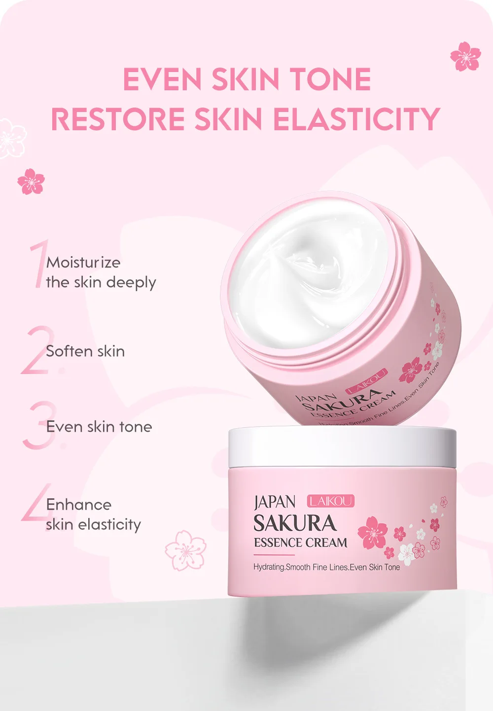 LAIKOU Japan Sakura Essence Cr – Skincare Vitamin C recenzja i cena